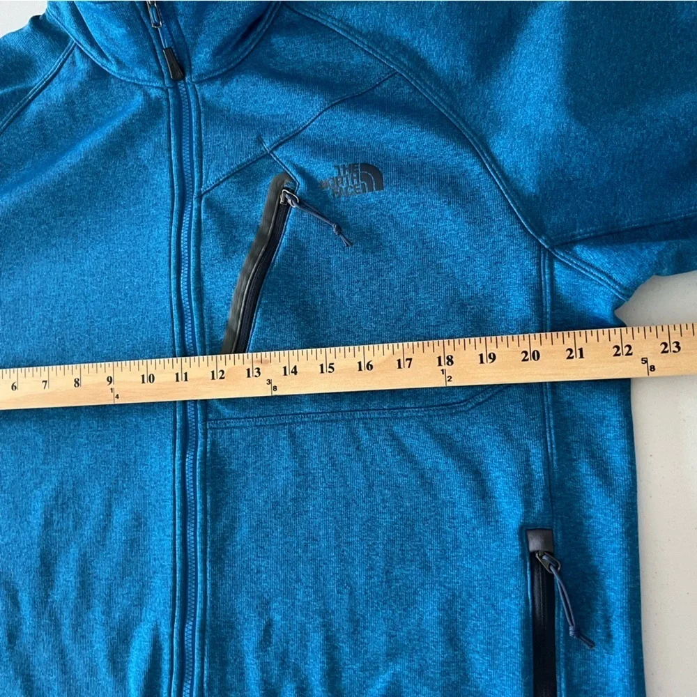 The North Face Men Fleece Hiking Trek Camping Base Layer Heathered Blue Large
